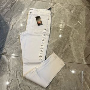 OLD NAVY Rockstar white skinny jeans